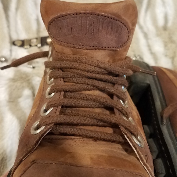 PRICE⬇️ VINTAGE 6HOLE BROWN SUEDE JOHN FLUEVOG ANGELS RARE - Picture 8 of 12